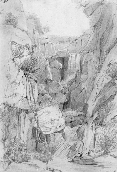 Kloof on Table Mountain, 1801 by William Westall